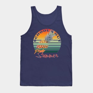 cute retro last day of school school's out for summer teacher Tank Top